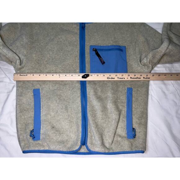 Patagonia Synchilla Fleece Unisex Jacket Size M Oatmeal Heather Blue Full Zip - Picture 8 of 16